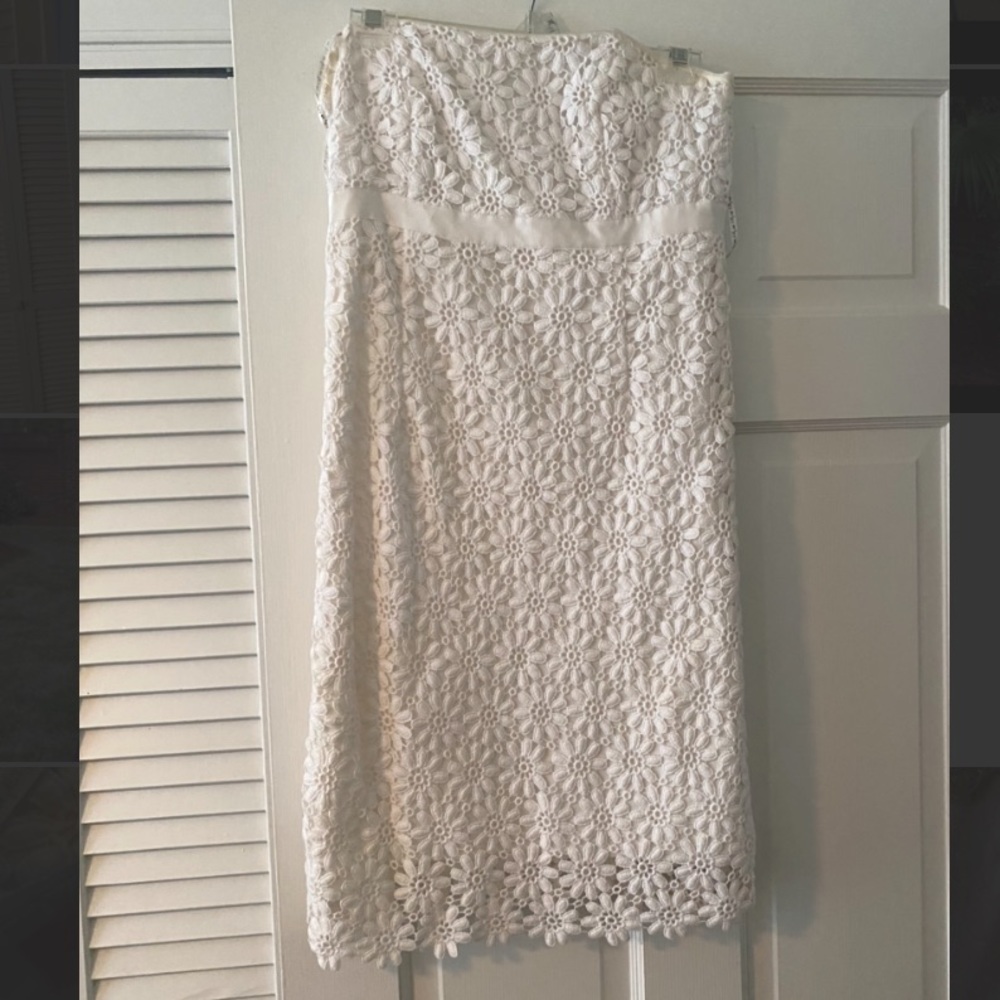 Lily Pulitzer White Floral Embroidered Mini Dress